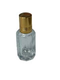 Luxury Attar Roll-On Bottles 12 ml – Clear Glass with Gold Cap (Refillable)| 12 Pack - Wholesale Only