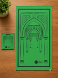 Non Woven Portable Travel Prayer Mat with Carrying Pouch by Minwal - 150 Pack - B2B only