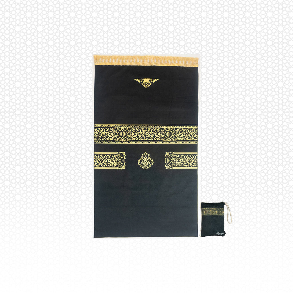 Nusuki Travel Prayer Mat Setar Al Kaaba with Bag - 100 Pack (Wholesale Only)