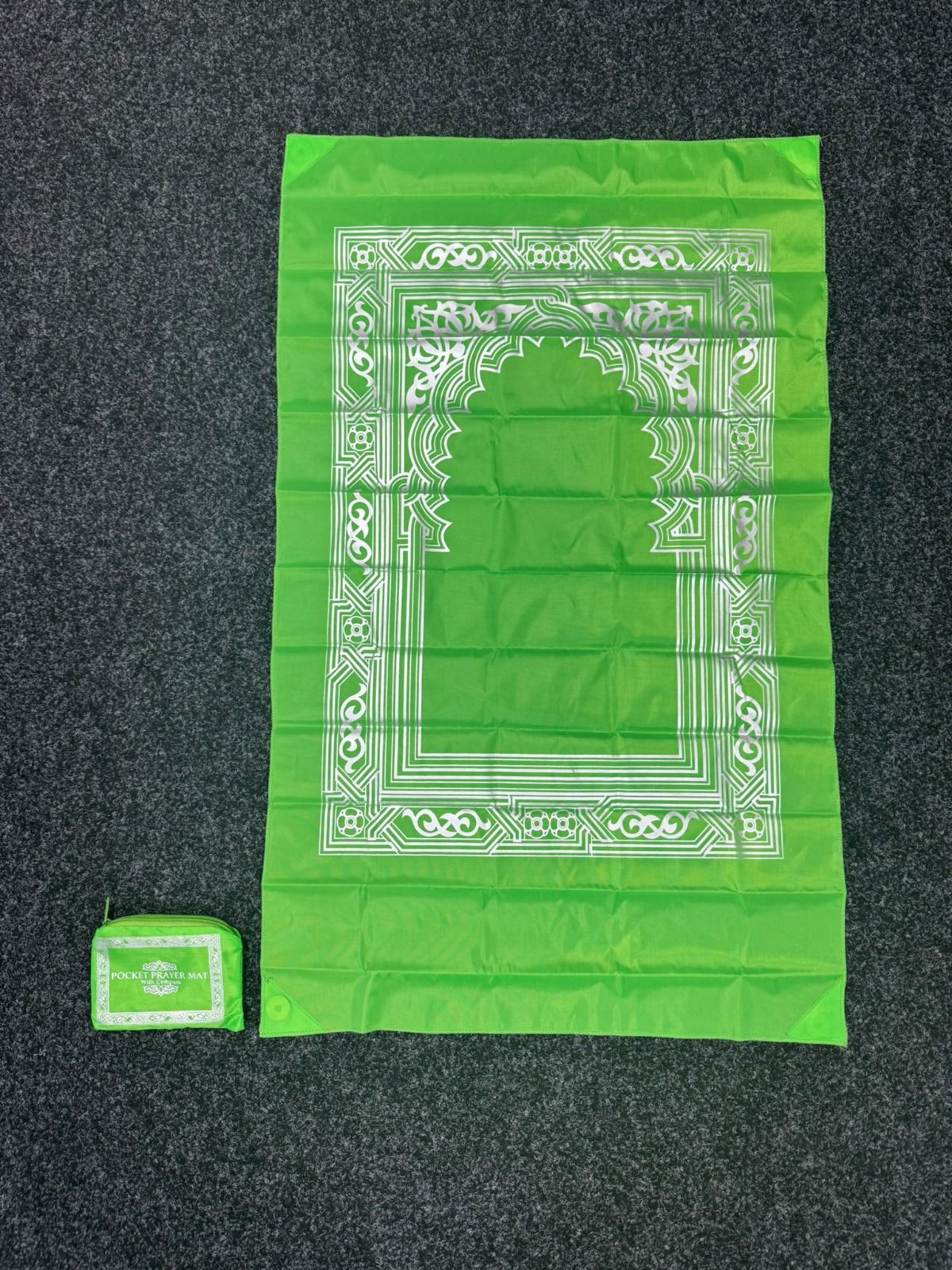 Portable Pocket Prayer Mat - 50 Pack – Lightweight Foldable Travel Salah Rug with Carry Pouch - Water-Resistant - Wholesale Only